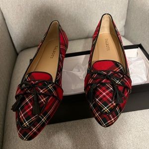 9.5 Red plaid Talbots Loafer